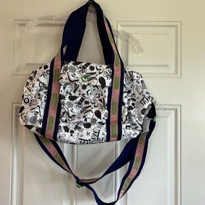 LeSportSac Weekender Bag, Artist In Residence, side, front, inside pockets